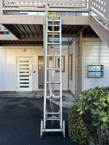 ◎直接引き取り◎三連伸縮はしご 軽太ALT-8.3  NAKAO
