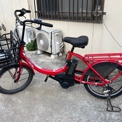 ??バッテリー長持ち???現車確認? YAMAHAヤマハ電動アシスト自転車 PAS Babby 20インチ 内装3段変速　8.7AH 赤