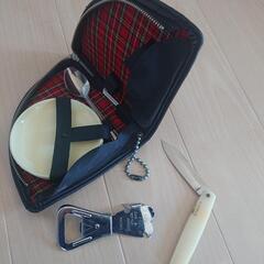 携帯キャンプ道具ディスプレイの画像