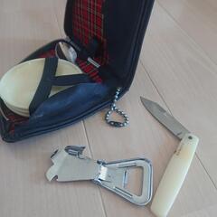 携帯キャンプ道具ディスプレイの画像