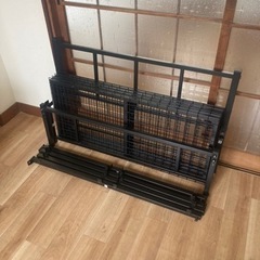 【状態良】ニトリ　ベッドフレーム　シングル　スチール　ブラック　(バジーナ F3 BK)の画像