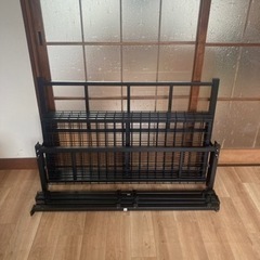 【状態良】ニトリ　ベッドフレーム　シングル　スチール　ブラック　(バジーナ F3 BK)の画像