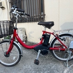 ??バッテリー長持ち???現車確認?ヤマハ YAMAHA PAS SION　電動アシスト自転車 20インチ 赤