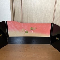 決まりました　雛人形の屏風