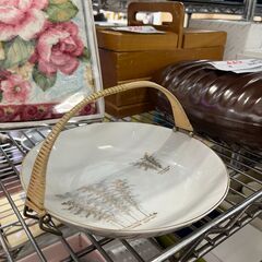 リサイクルショップどりーむ天保山店　No10579　フルーツプレート　飾り皿　フルーツ皿　取っ手付き　オシャレ皿の画像