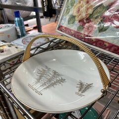 リサイクルショップどりーむ天保山店　No10579　フルーツプレート　飾り皿　フルーツ皿　取っ手付き　オシャレ皿の画像