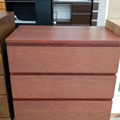 ★ジモティ割あり★  チェスト ブラウン H77.5×D48×W...