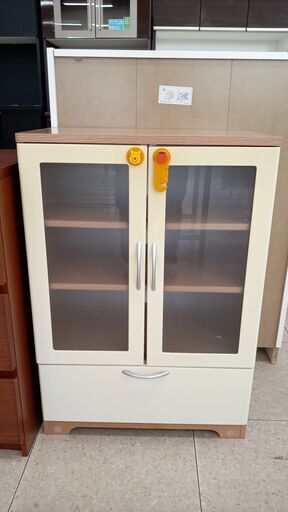 ★ジモティ割あり★  キャビネット イエロー H84.5×D38×W58.5 クリーニング済み TJ3835