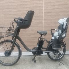 【訳あり】 ブリジストンビッケモブDD 前後子乗せ電動自転車