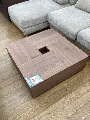 KA-69【新入荷　アウトレット】ニッポネア　アトリ　スクエアリビングテーブル　ブラウン