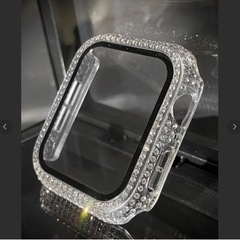 クリスタルクリア⭐︎AppleWatchカバー 保護 高級gla...