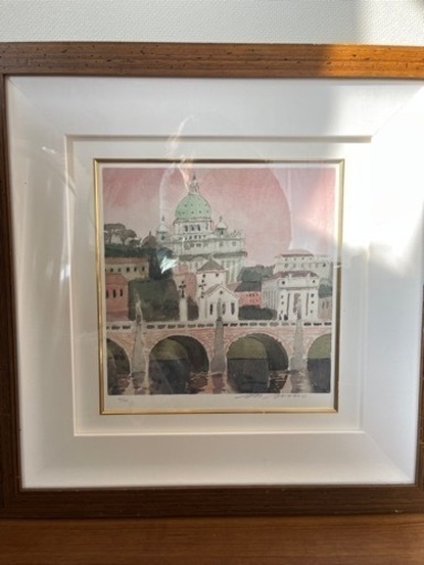 安野光雅　ジクレー　「ローマ／イタリア」