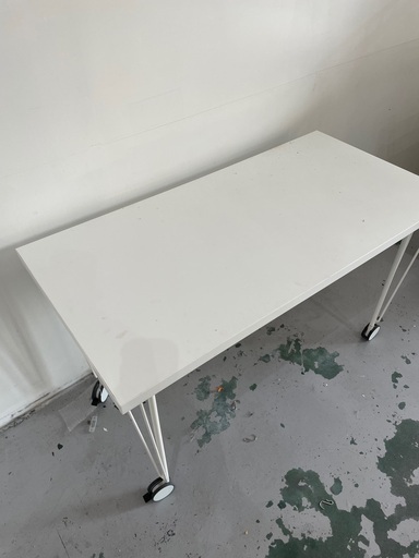IKEA イケア家具 キャスター付きスタンダードテーブル／デスクワークテーブル ×3台
