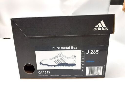 未使用 アディダス ピュアメタルボア ゴルフシューズ Q44617 26.5cm ゴルフ pure l Boa adidas 札幌市 平岸店