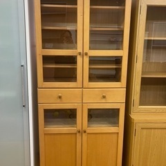 【リサイクルサービス八光】幅80㎝　日進木工　飛騨家具　キャビネ...