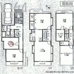 閑静な住宅街で屋上、庭付一軒家  実質家賃33,000円 手作り...