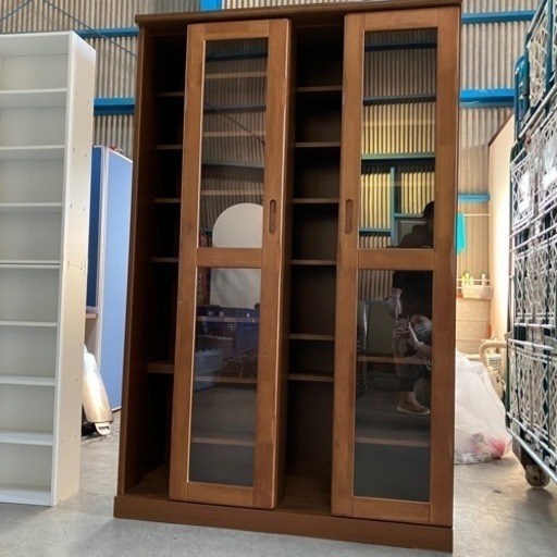 中古美品　本棚　スライド