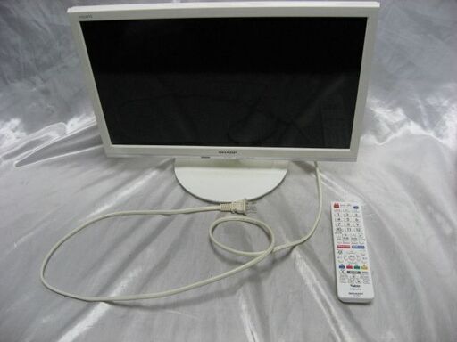 SHARP シャープ AQUOS 液晶テレビ 19型 LC-19P5 2018年製 ホワイト 動作品