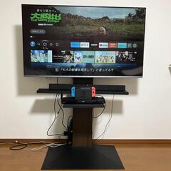 55型テレビ＋TVスタンドセット（4K・BS対応、HDD録画機能付き）
