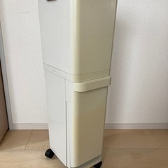 キャスター付き2段ゴミ箱