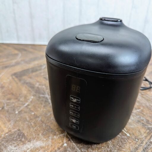 3/25終HR ティーズネットワーク コンパクト炊飯器 RM-102TE-BK 2合炊き 動作確認済み 菊RH