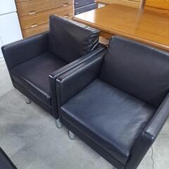 値下げ28,000円‼️美品 激安 応接ソファ3点セットの画像