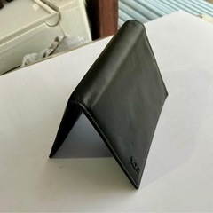 [未使用品]TUMI トゥミ・ALPHA SLG ガセット カードケース パスケース 名刺入れ ロゴ 黒 ブラック ■SM0 メンズ の画像