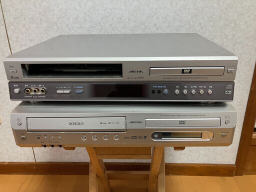 東芝DVD,VHSビデオデッキ2台