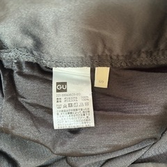 GU ジーユー 黒 ボトムス レディースボトムスの画像