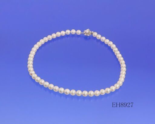 アコヤ真珠のネックレス　7.5-8㎜玉 あこや真珠(7.5-8mm、ブラック系)ネックレス | 長崎県長崎市