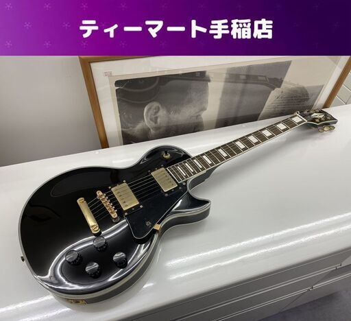 Photo Genic エレキギター レスポールタイプ 黒 ブラック フォト