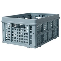 【まだあります】IKEA 折りたたみコンテナ ブルー