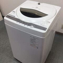 （3/25受渡済）JT8167【TOSHIBA/東芝 5.0㎏洗濯機】美品 2021年製 AW-5G9-W 家電 洗濯 簡易乾燥付