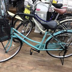 自転車　26インチ　水色