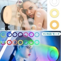 リングライト 女優ライト 照明 USB自撮り ライト 高輝度の画像