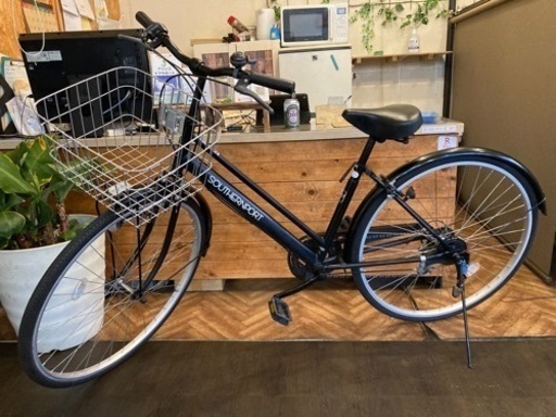 取引き中【チェーン新品！】6段変速　27インチ自転車　マットブラック