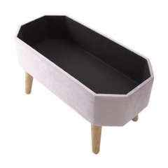 【船橋市】脚付き収納スツール　猫脚　脚付き　足付き　オットマン　アンティーク風　腰掛け　椅子　チェアー　クラシカルの画像