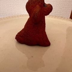 トイプードルの置物の画像