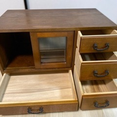 値下します。2,000円　洒落た折り畳み本棚&小物入れの画像