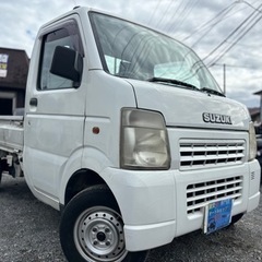 エアコンパワステAT スズキ キャリィトラック★支払い総額19.8万円★車検ロング 即日納車可能 オートマ 機関良好 交換いらずタイミングチェーン式♪オートマは少ないのでお早めに！の画像