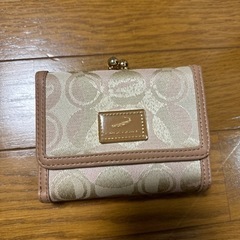 がま口三つ折財布、クロコダイル