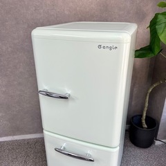 ☑︎ご成約済み🤝 レトロなお洒落2ドア冷蔵庫 149L✨ 2021年製⭕️ ミントグリーン🌱の画像