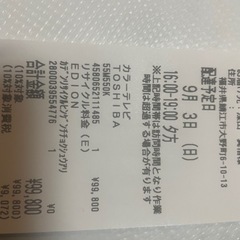 TOSHIBA REGZA  55M550K ジャンクの画像