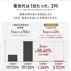除菌加湿器 最高水準の性能 超音波 コンパクト 乾燥対策 卓上 加湿器の画像