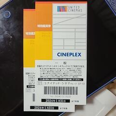 ユナイテッドシネマ　映画鑑賞券　ペア