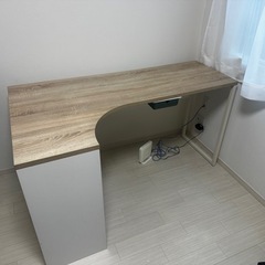 【受付終了】パソコンデスク　pcデスク　テーブル　L字机の画像
