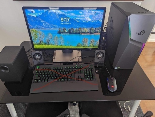 デスクトップとモニター　セット