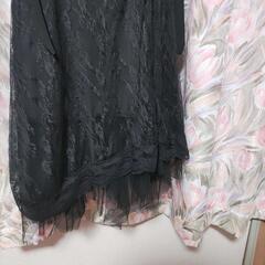 更に値下げ！黒のレースドレス　サイズ未記入の画像