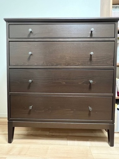 【完成品】IKEA IDANÄS イダネス チェスト ダークブラウン