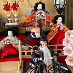 雛人形　ガラスケースの画像